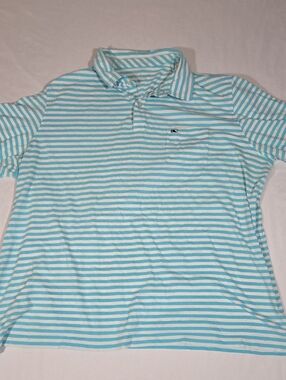Vinyard Vines Blue And White Striped Shirt Size XXL cotton
